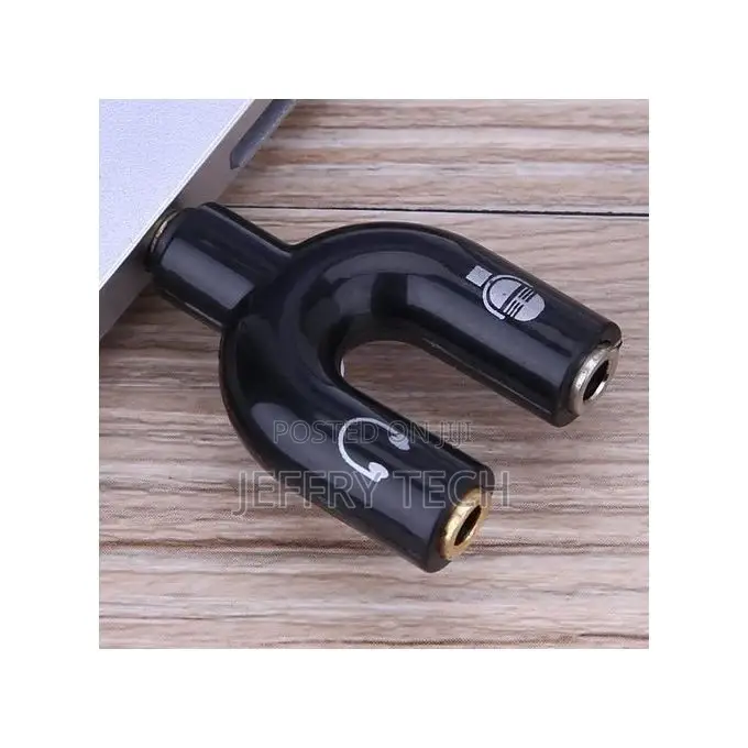 Earphone Connector Converter 3.5mm Stereo Adaptor Splitter A