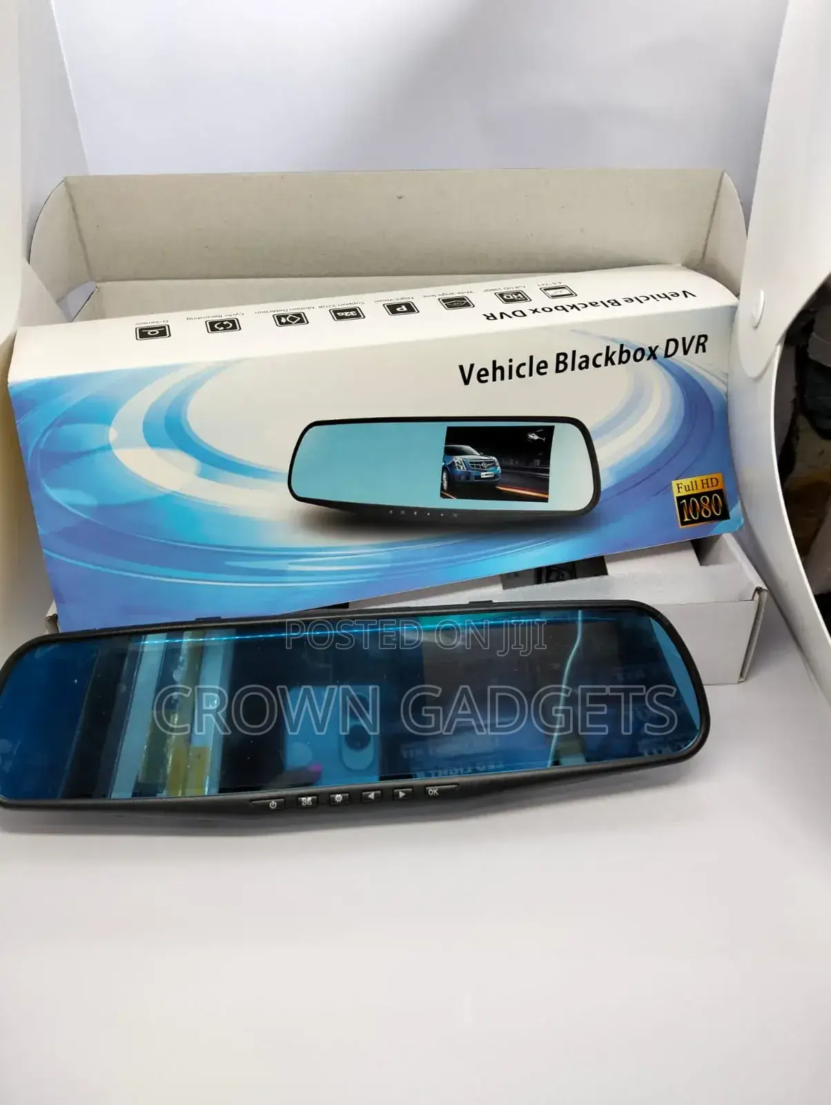 Blackbox Vehicle DVR With Front and Rear Camera Rear Mirror