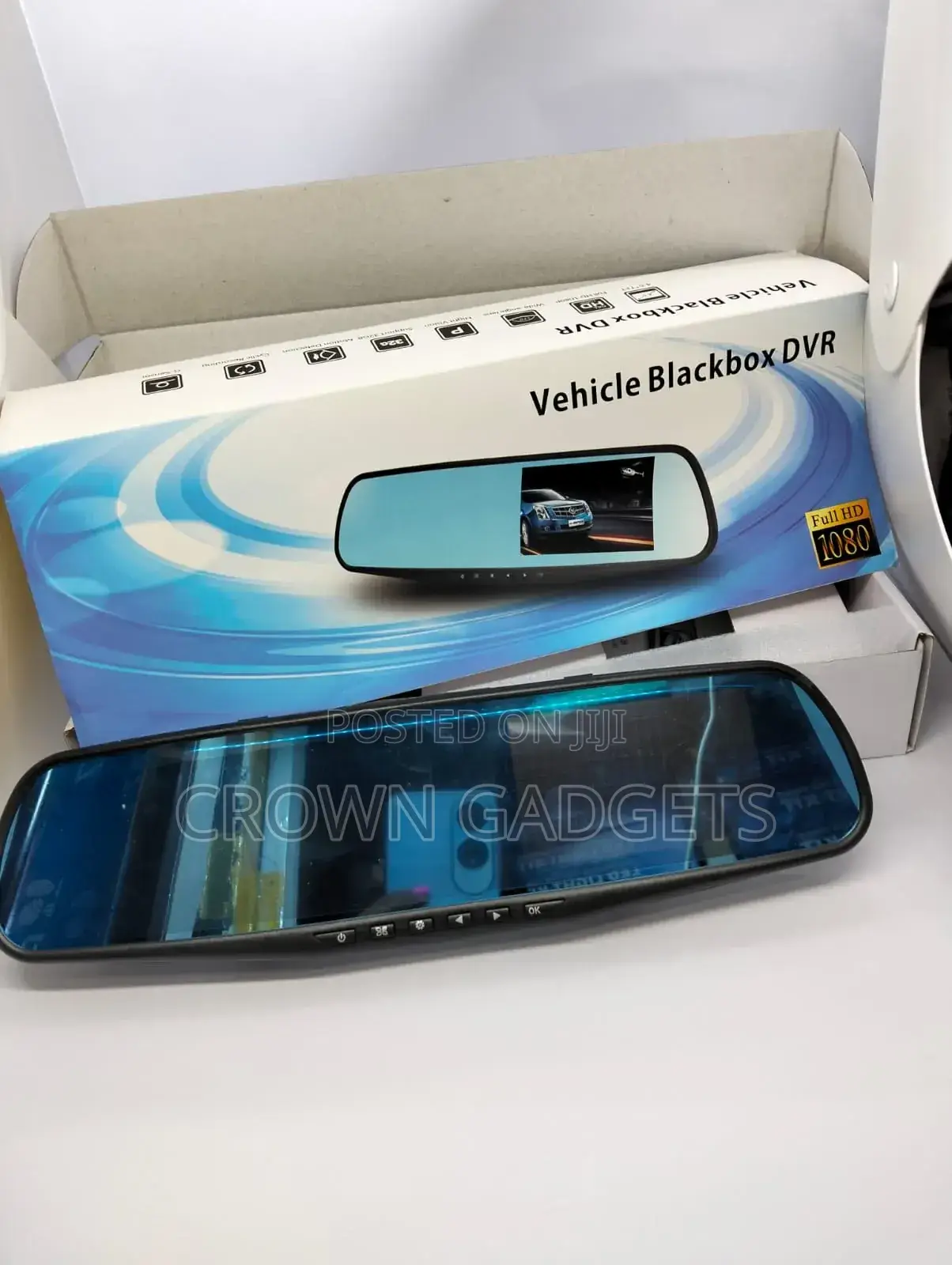 Blackbox Vehicle DVR With Front and Rear Camera Rear Mirror