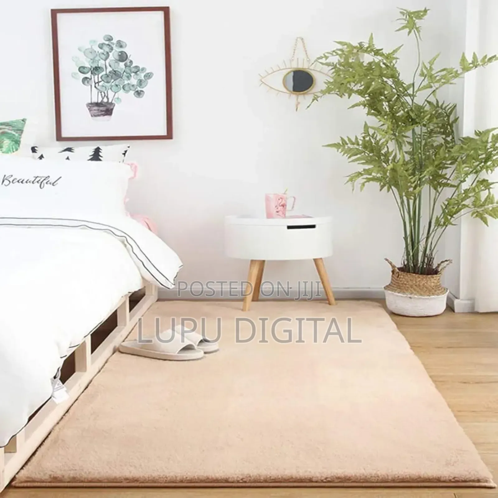 Modern Luxury Style Nordic Rabbit Fur Carpet Size:6 × 9 Feet