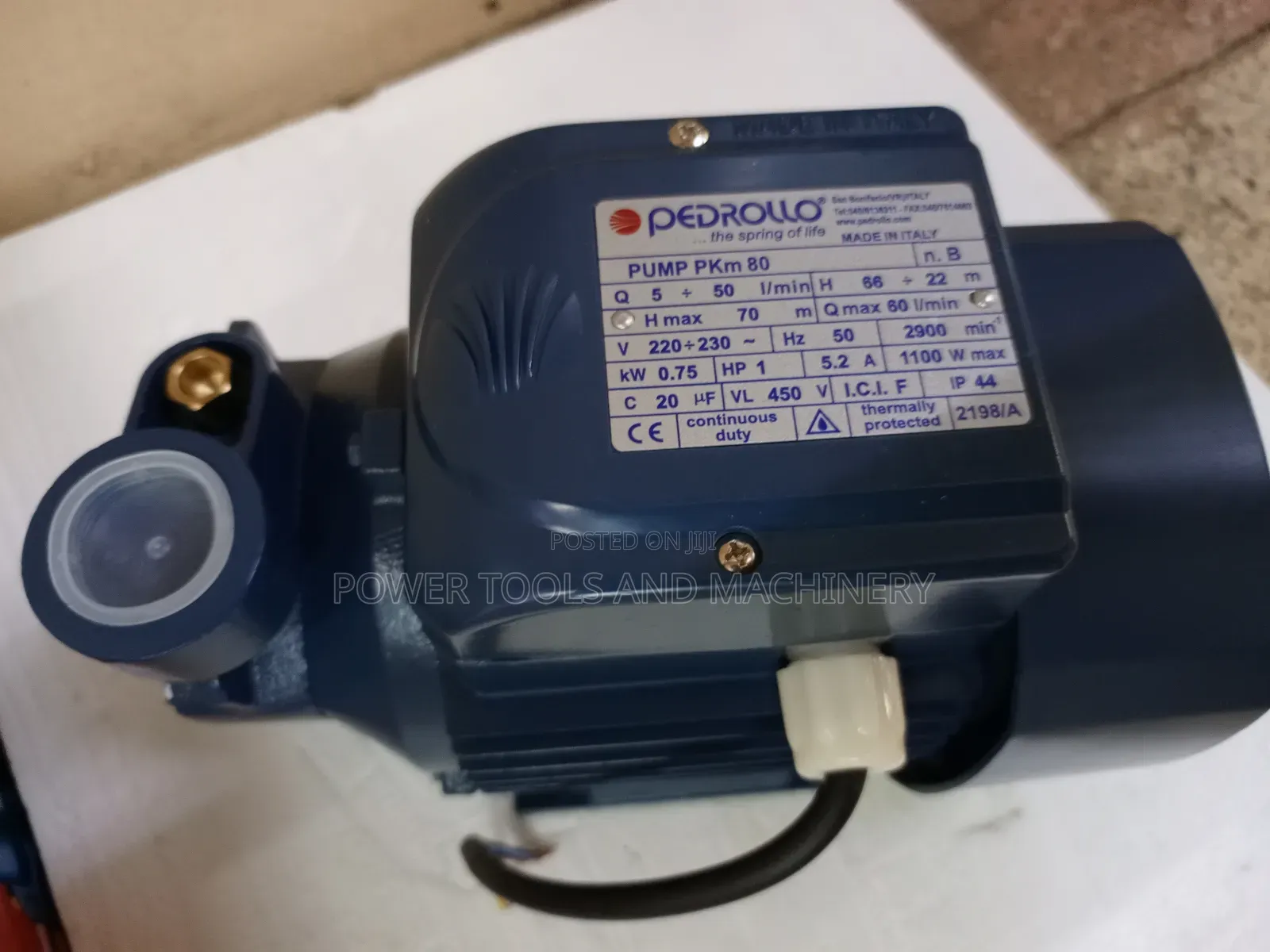 Water Pump/ 1.0hp Pedrollo Water Pump