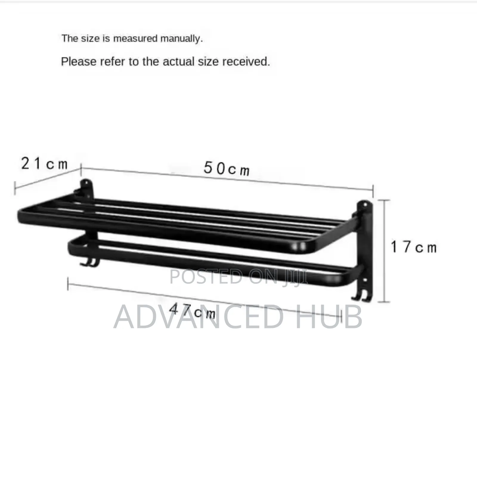 Heavy Aluminium Double Layered Towel Rack