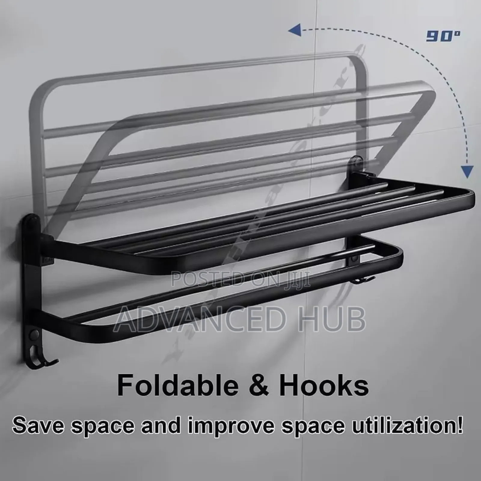 Heavy Aluminium Double Layered Towel Rack