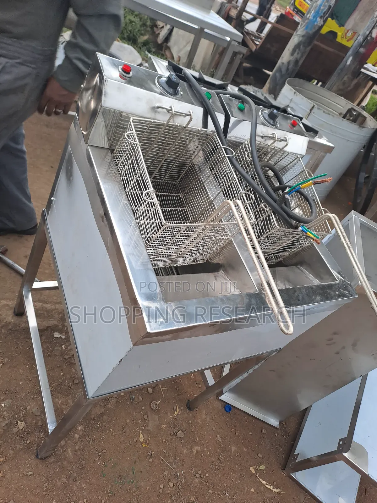 Electric Double Fryer Stainless Steel High Quality