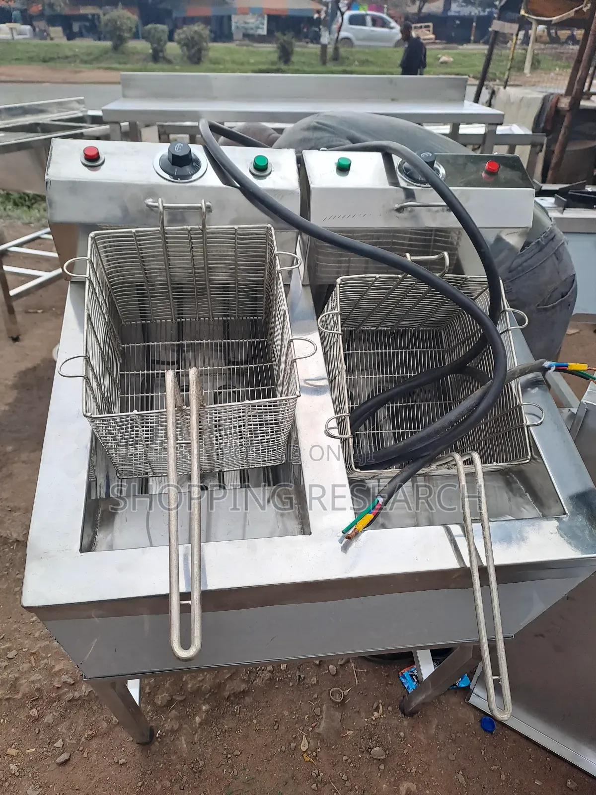 Electric Double Fryer Stainless Steel High Quality