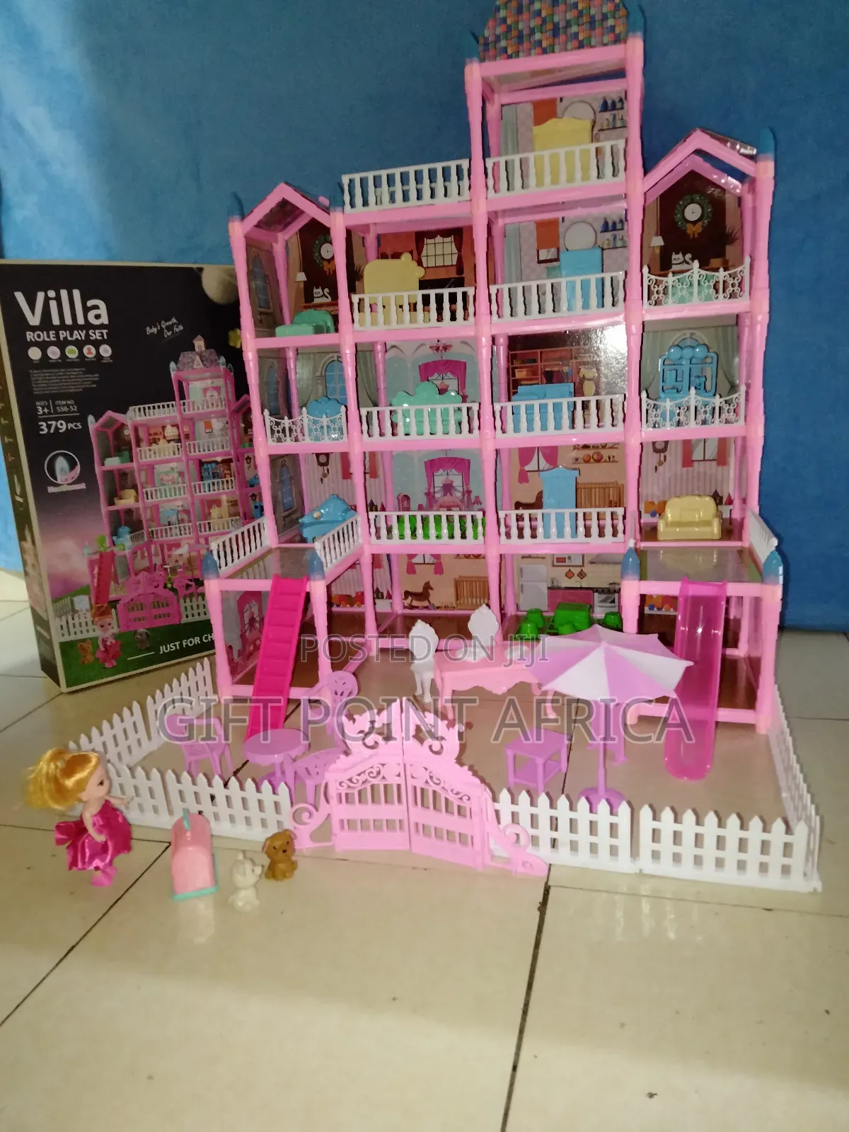 379 Pieces Doll House Play Set for Kids