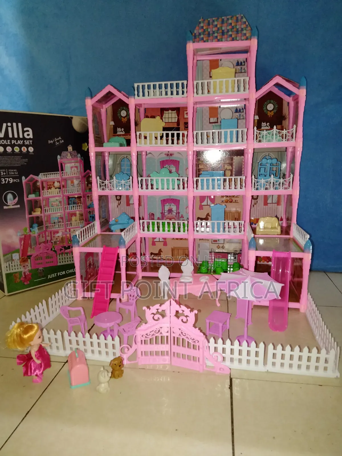 379 Pieces Doll House Play Set for Kids
