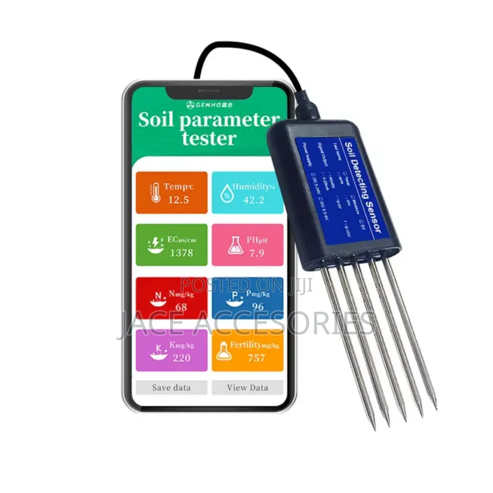Mobile Phone/Pc Soil NPK Sensors