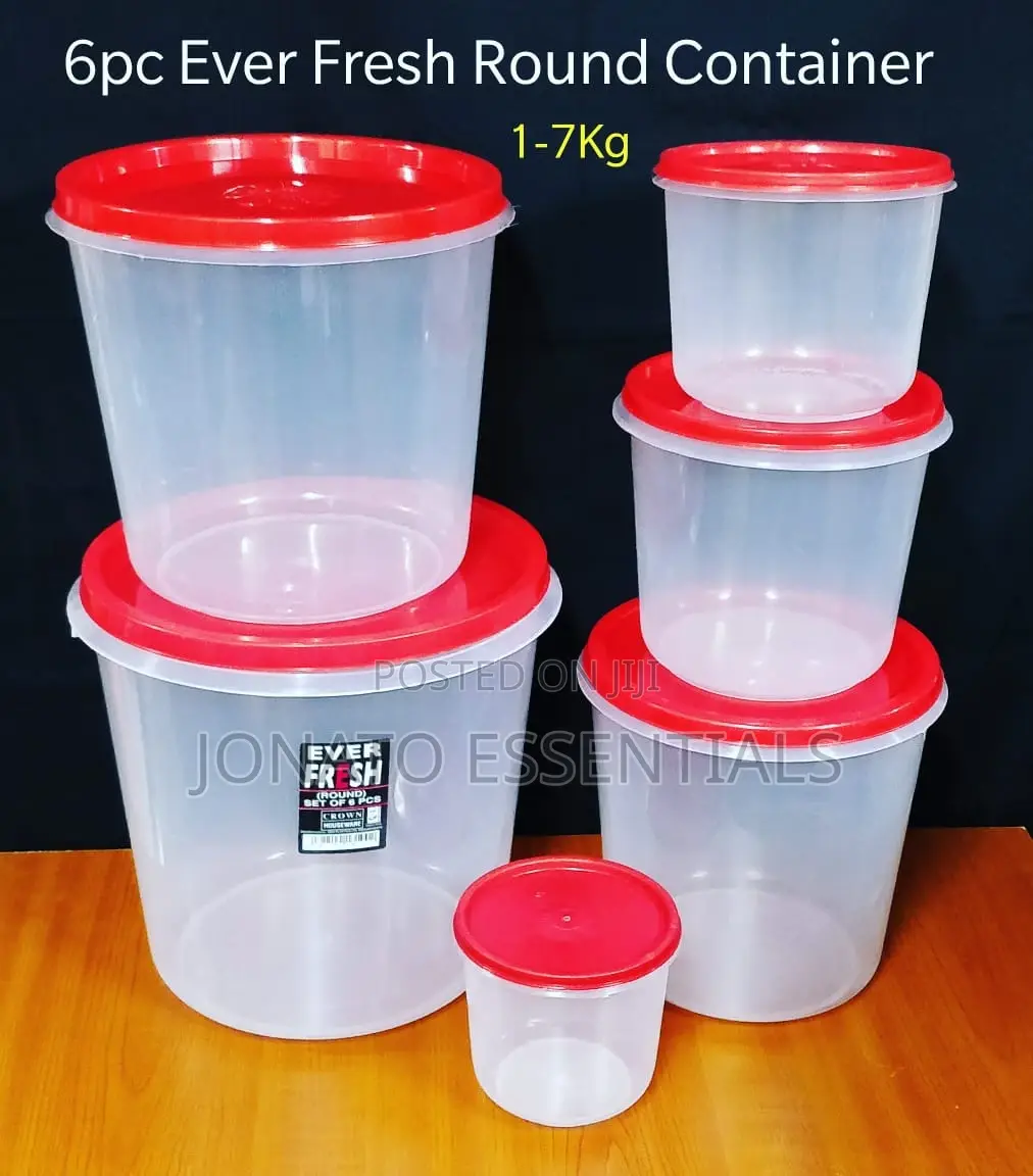 6pc Round Storage Containers Set