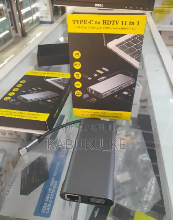 Type-C to HDMI Ports + USB 11 in 1 Adapter
