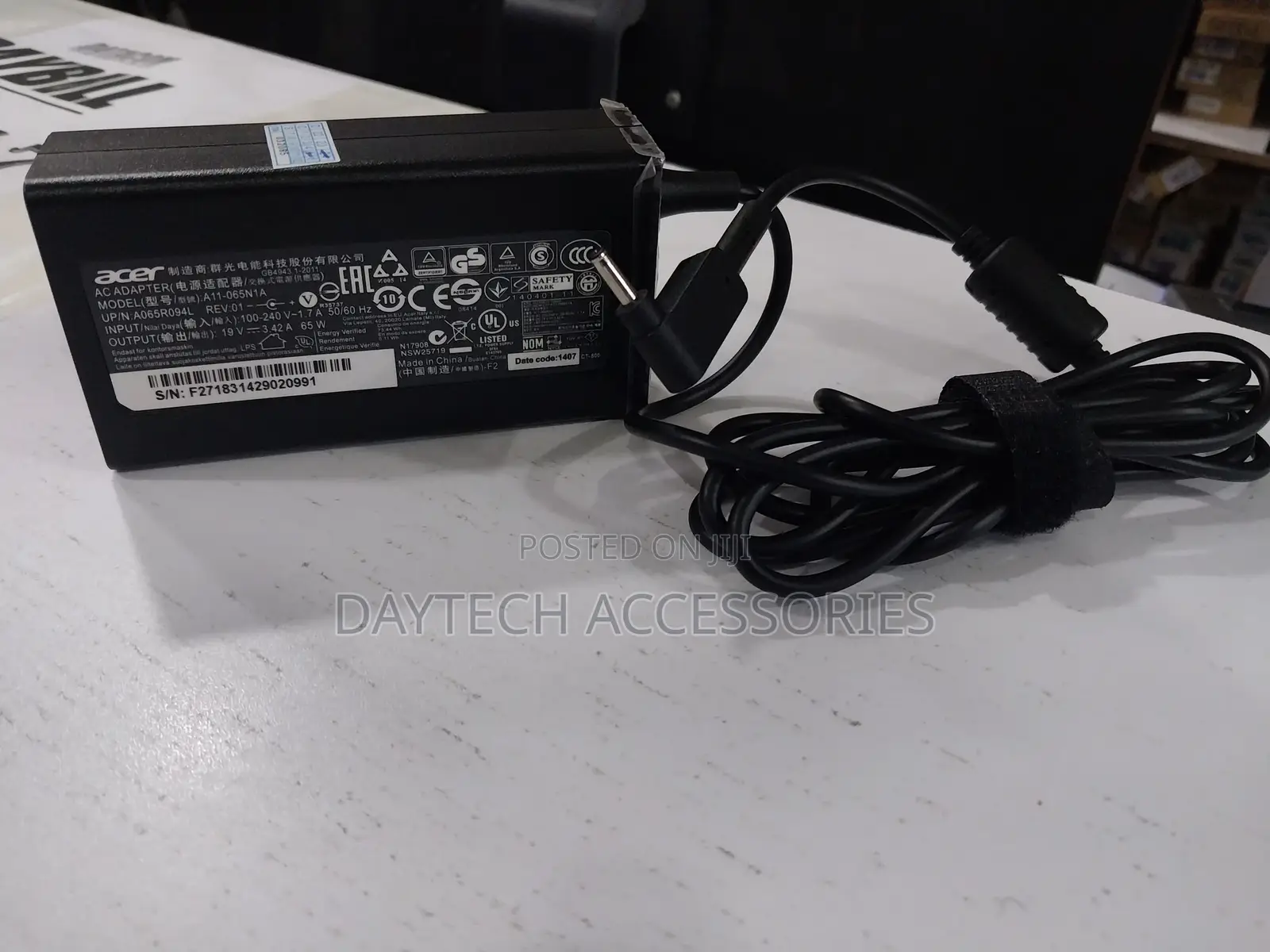 Acer 19v 3.42a 65w 3.0*1.1mm Ac Adapter Laptop Charger