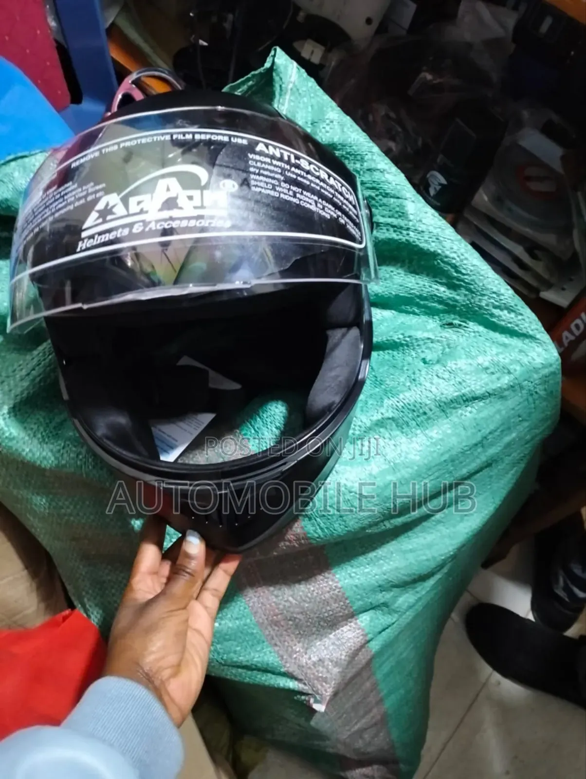 Shiny Black Aaron Helmet Original Riding Helmets