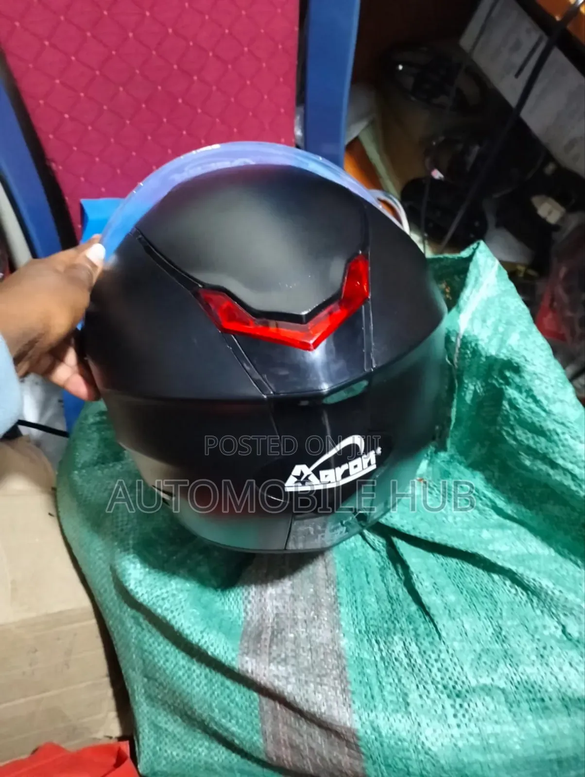 Shiny Black Aaron Helmet Original Riding Helmets