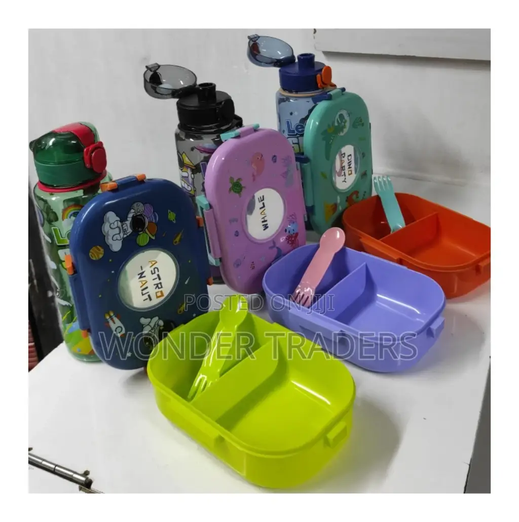 Combo Kids Cartoon Themed Partitioned Snack Box