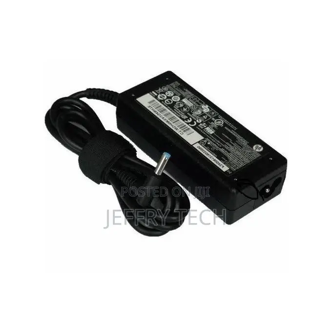 Hp Blue Pin AC Adapter Laptop Charger - 19.5V - Black