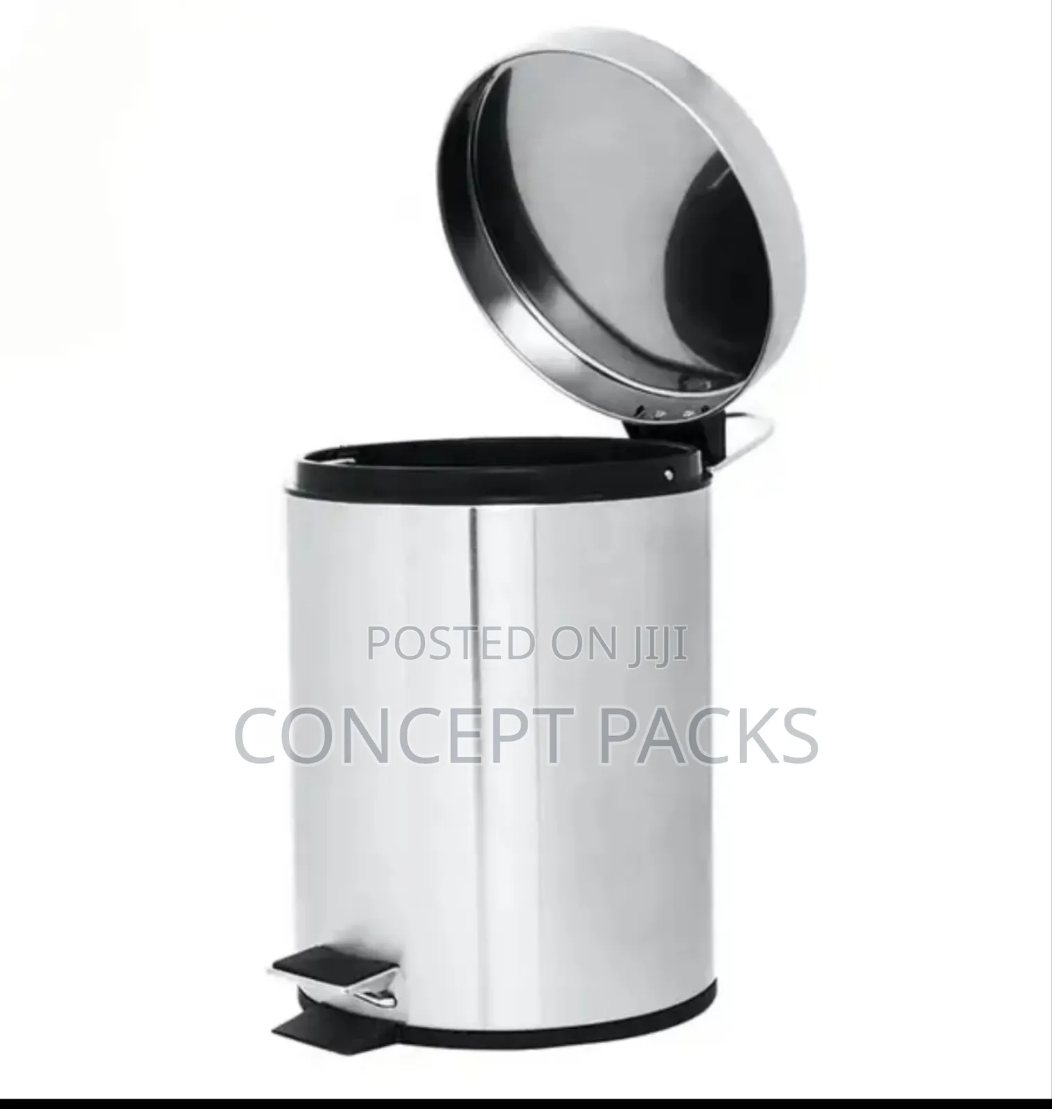 12l Stainless Steel Plain Pedal Bin
