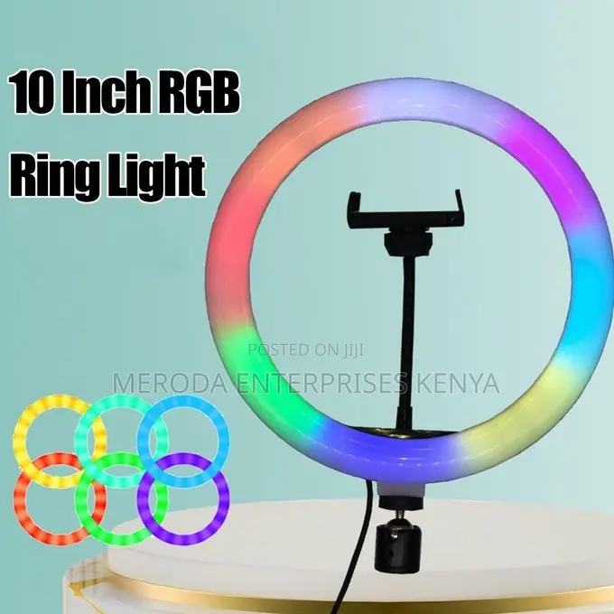 10 Inch RGB Ring Light Photography Lamp Beauty Light