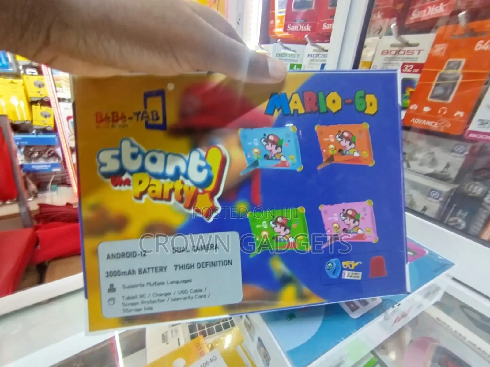 Bébé-Tab MARIO-6D - Vibrant Learning and Play Tablet