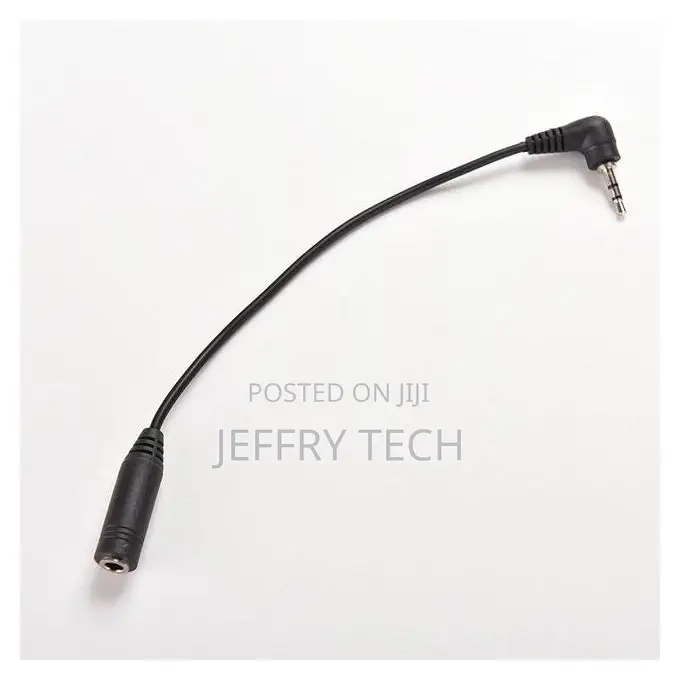 2.5mm Right Angle Male Plug to 3.5mm Female Jack Stereo Aux