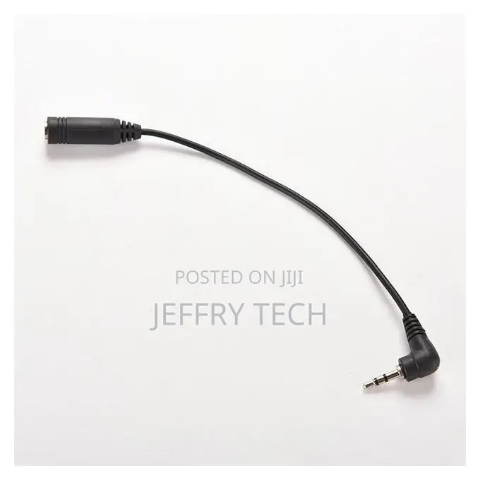 2.5mm Right Angle Male Plug to 3.5mm Female Jack Stereo Aux