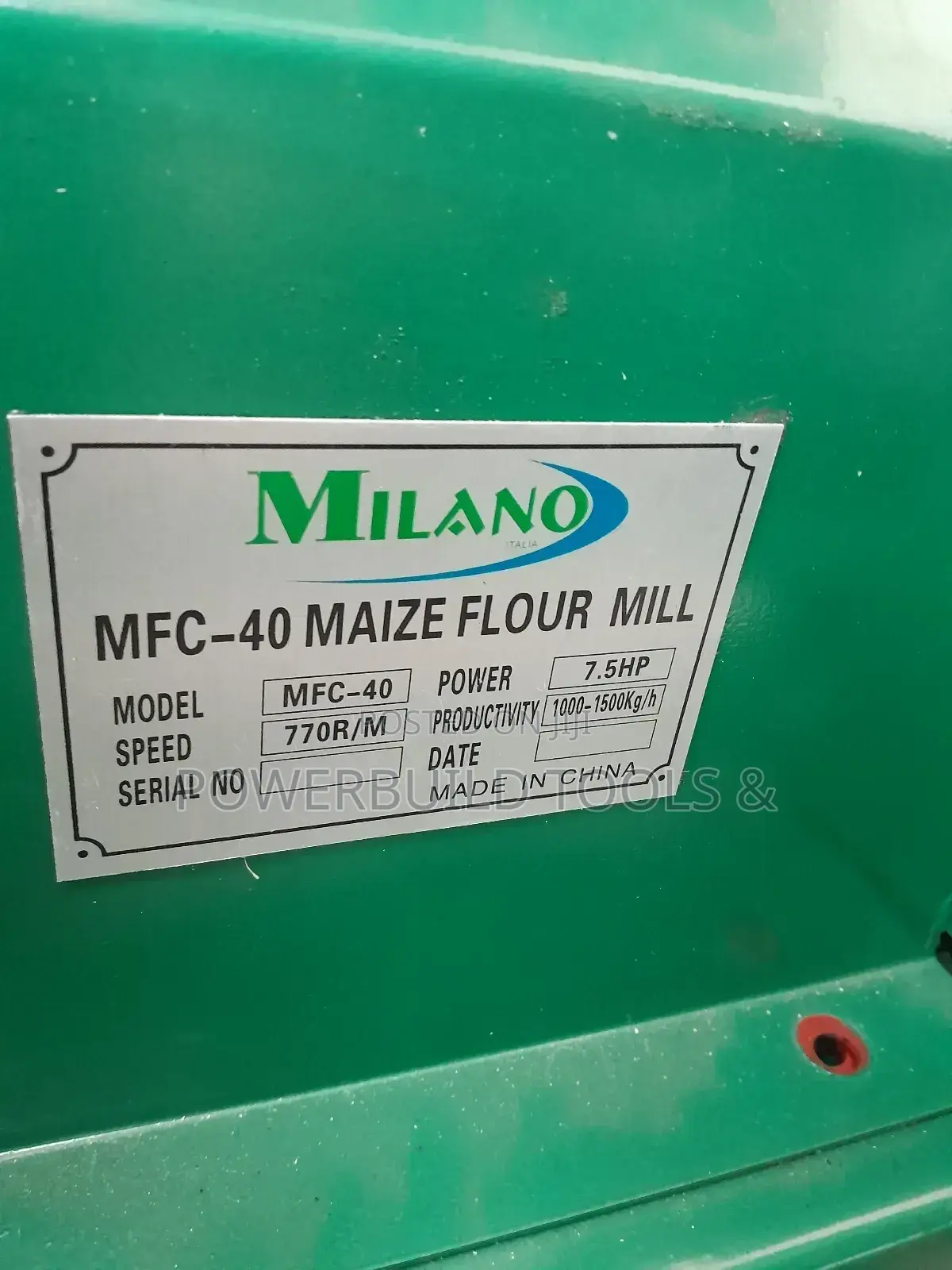 Milano 1TONNE Maize Rollermill Complete With Crusher.