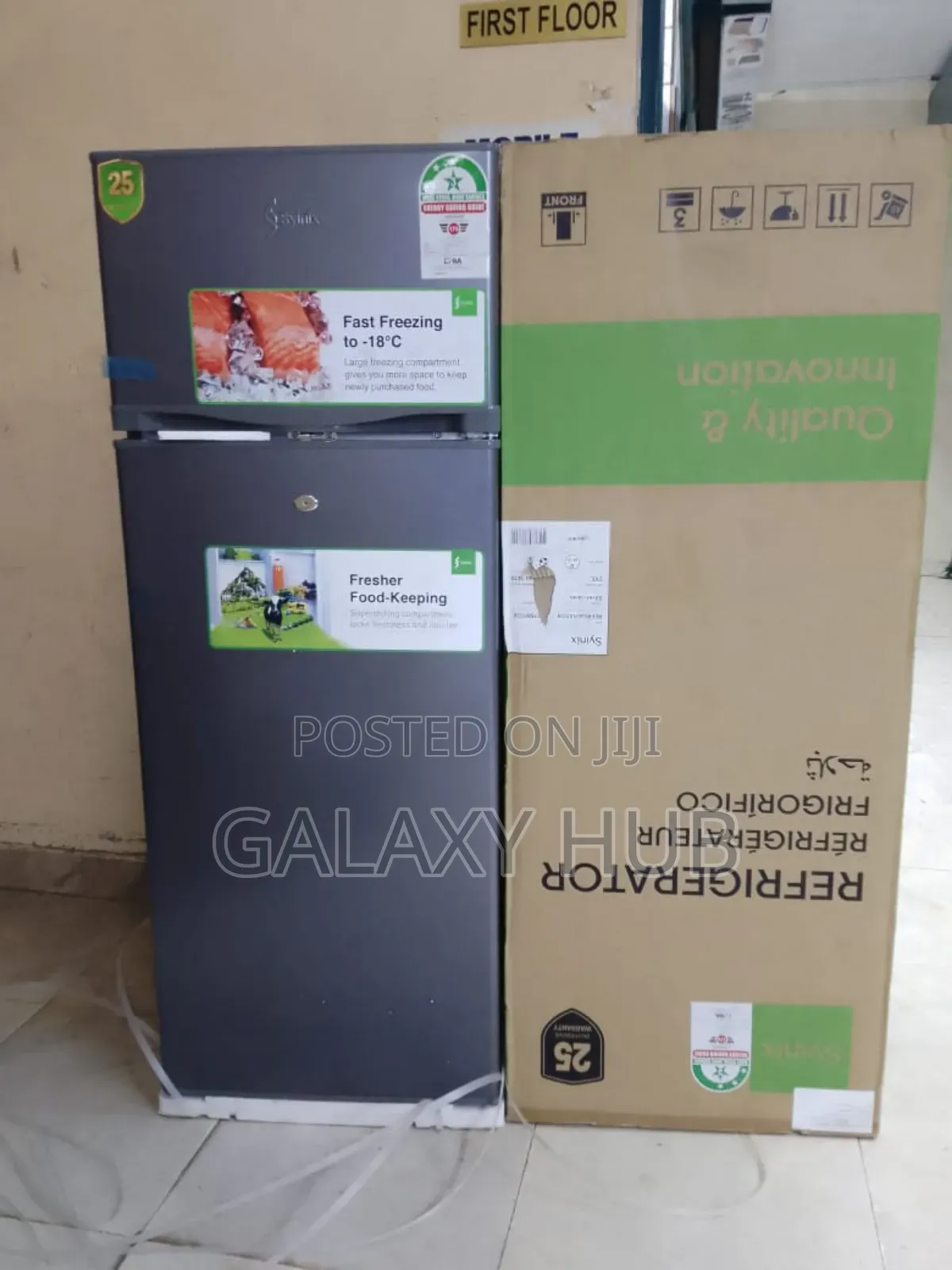 Syinix 210 Litres Double Door Refrigerator