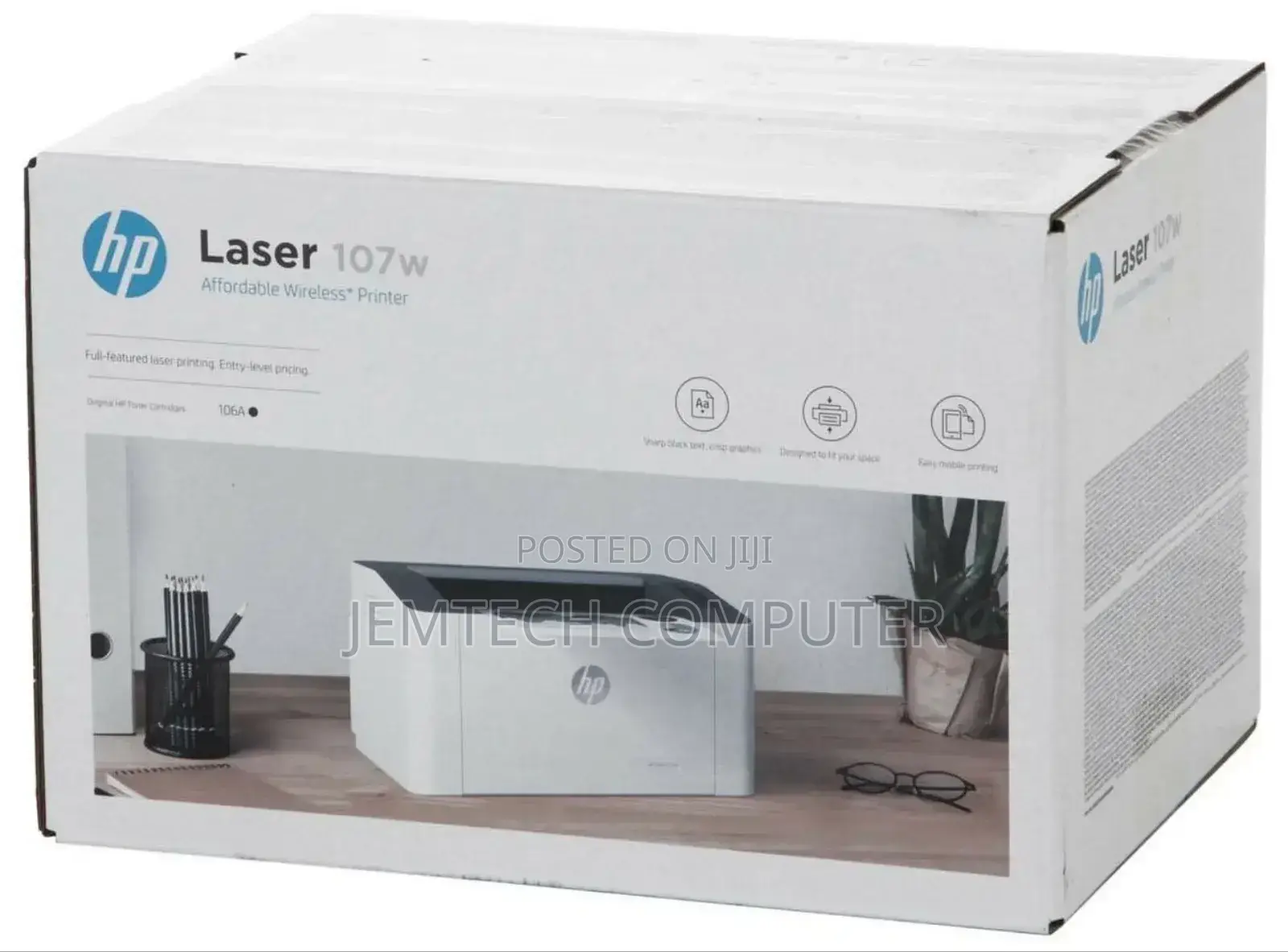HP Laser 107a Printer, Print - USB Interface