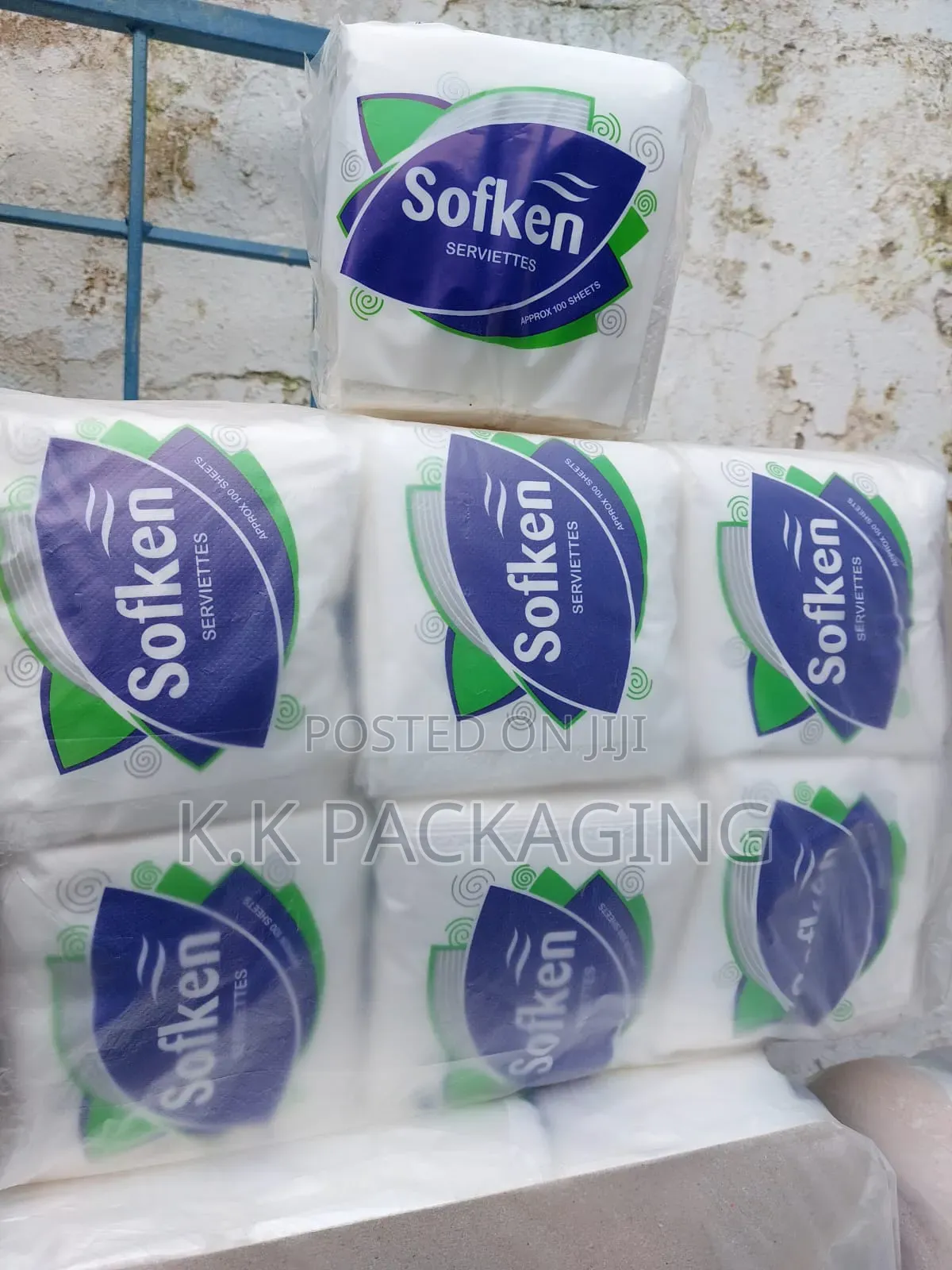 18pkts Serviettes White