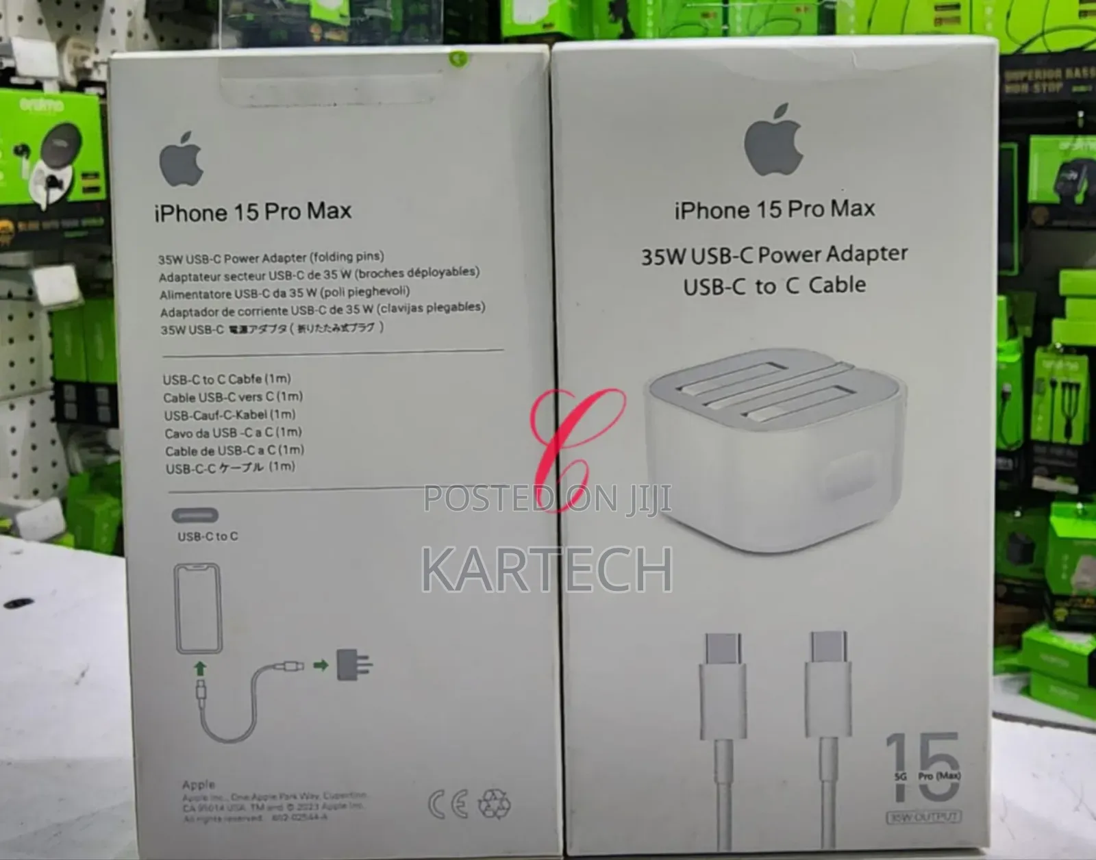 iPhone 15 Pro Max USB C Power Adapter With Type C to Type C