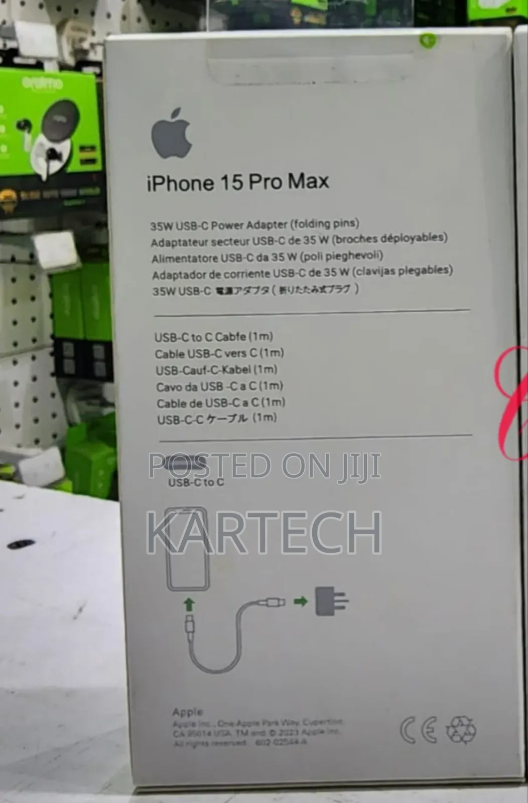 iPhone 15 Pro Max USB C Power Adapter With Type C to Type C