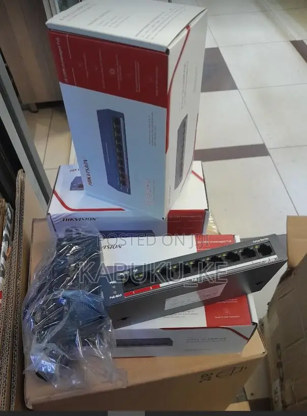 Hikvision 8 Ports 100mbps Unmanaged Poe Switch