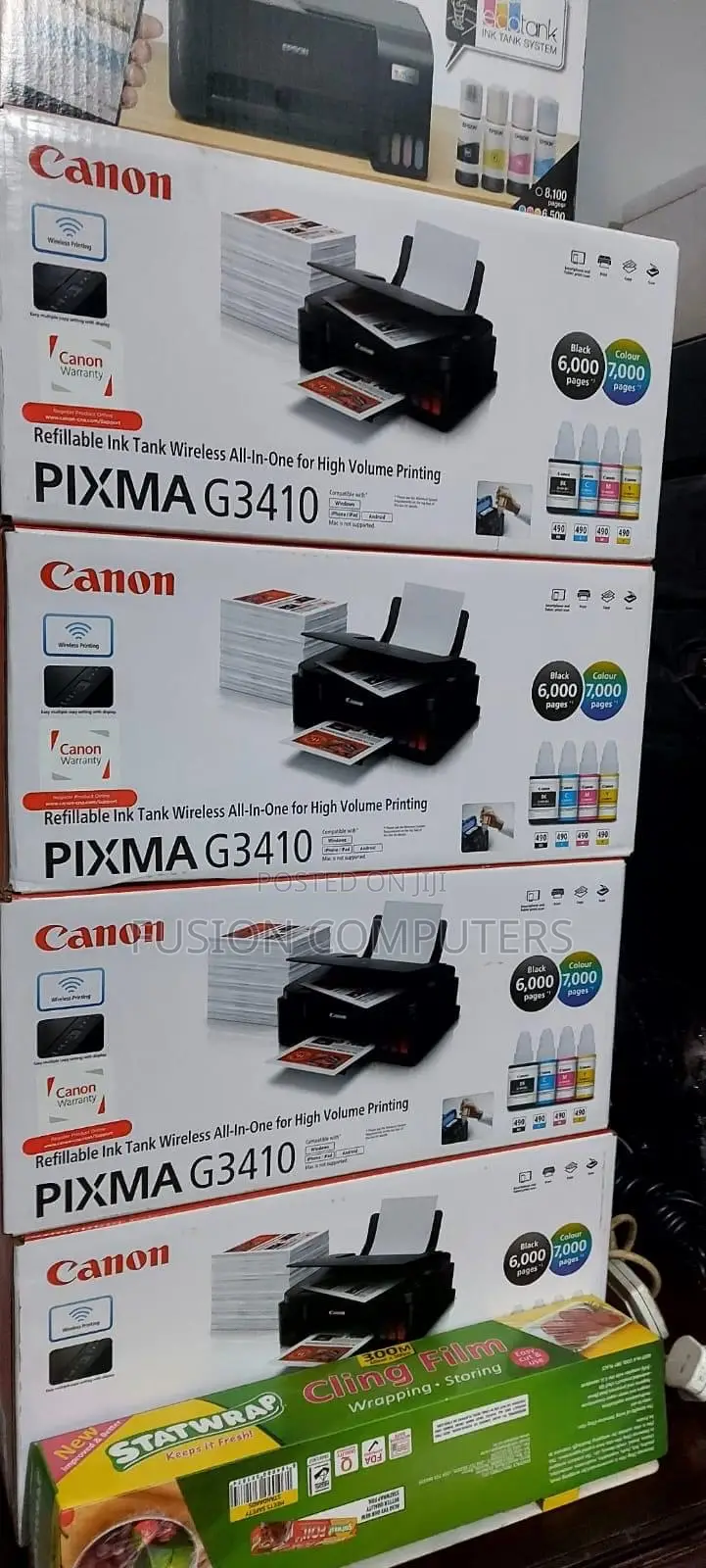 Canon Pixma G3410 A4 Colour Multifunction Inkjet Printer