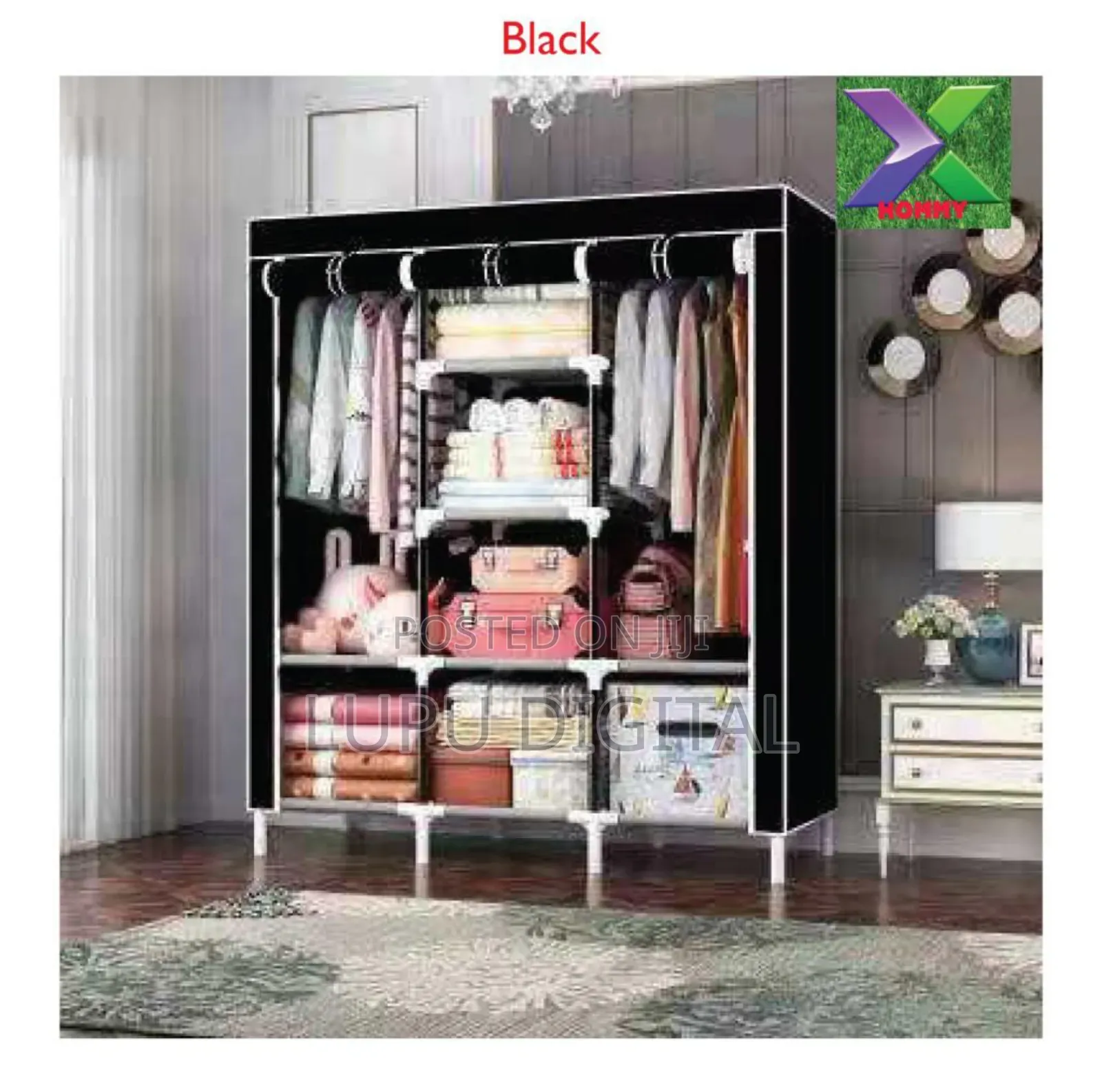 Original 3 Column Metallic Portable Wardrobes