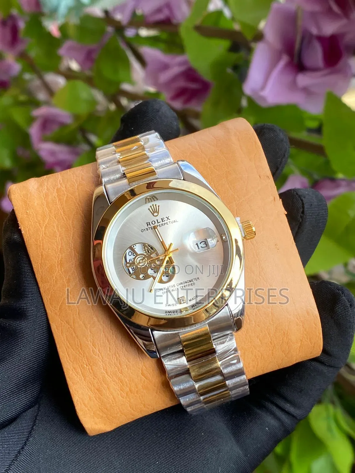 Rosegold Gents Rolex Watch
