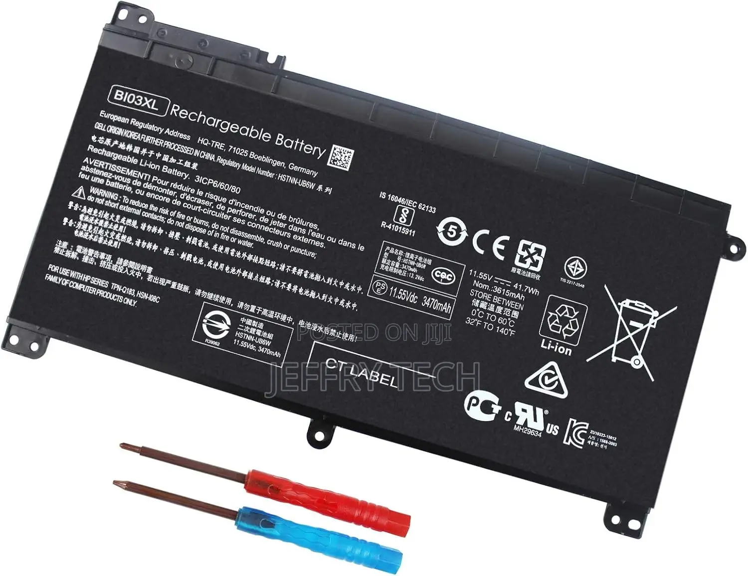 BI03XL ON03XL 844203-850 844203-855 Laptop Battery for HP