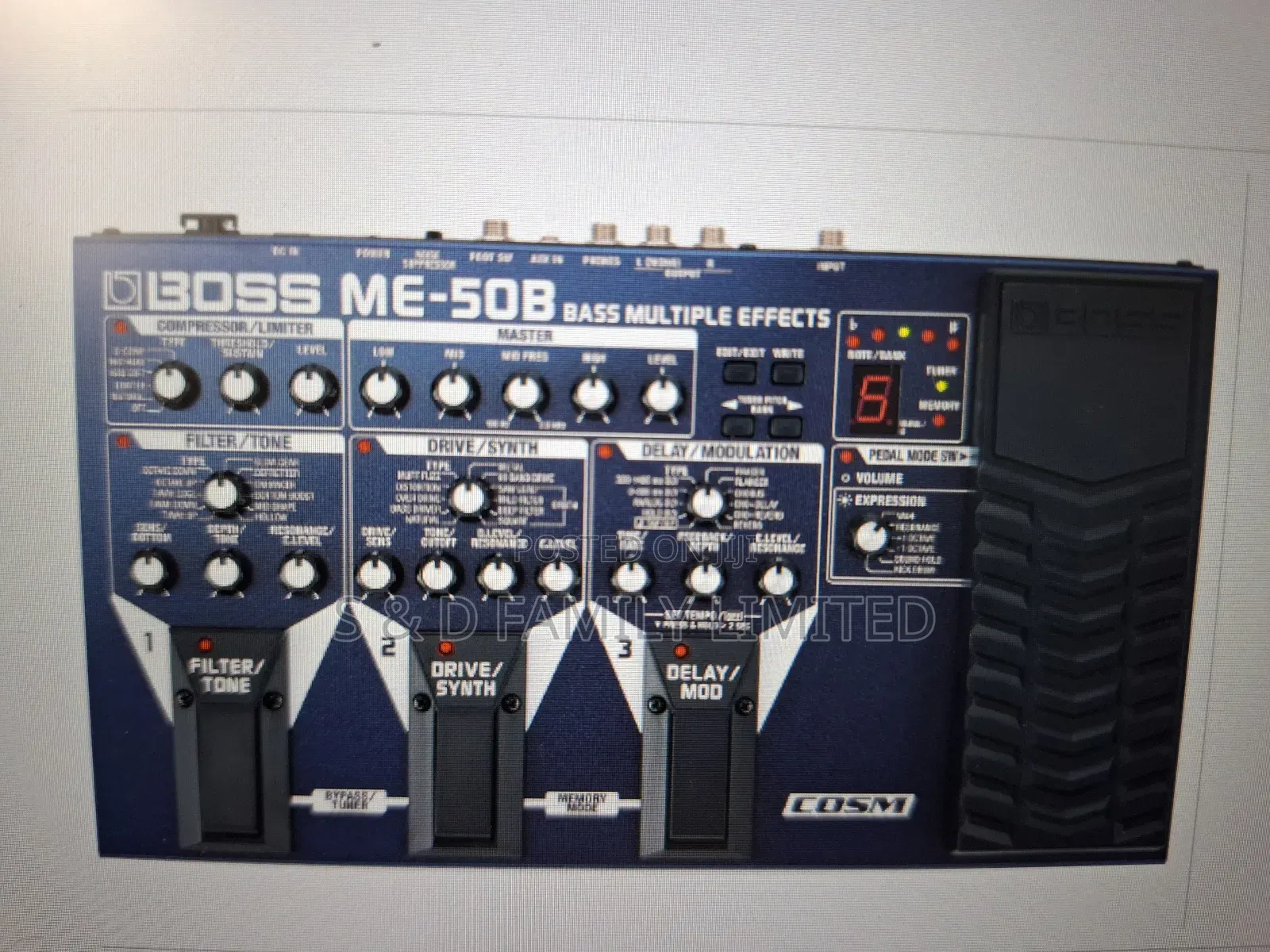 Boss ME-50 Bass Multiple Effects Pedal