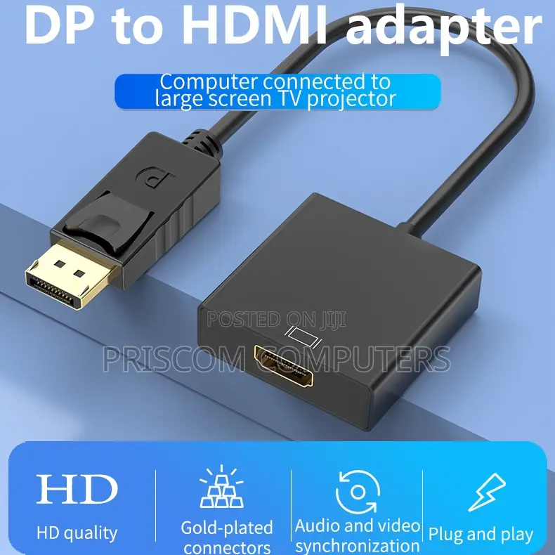 Display Port Male to HDMI Female Cable Converter Adapter For