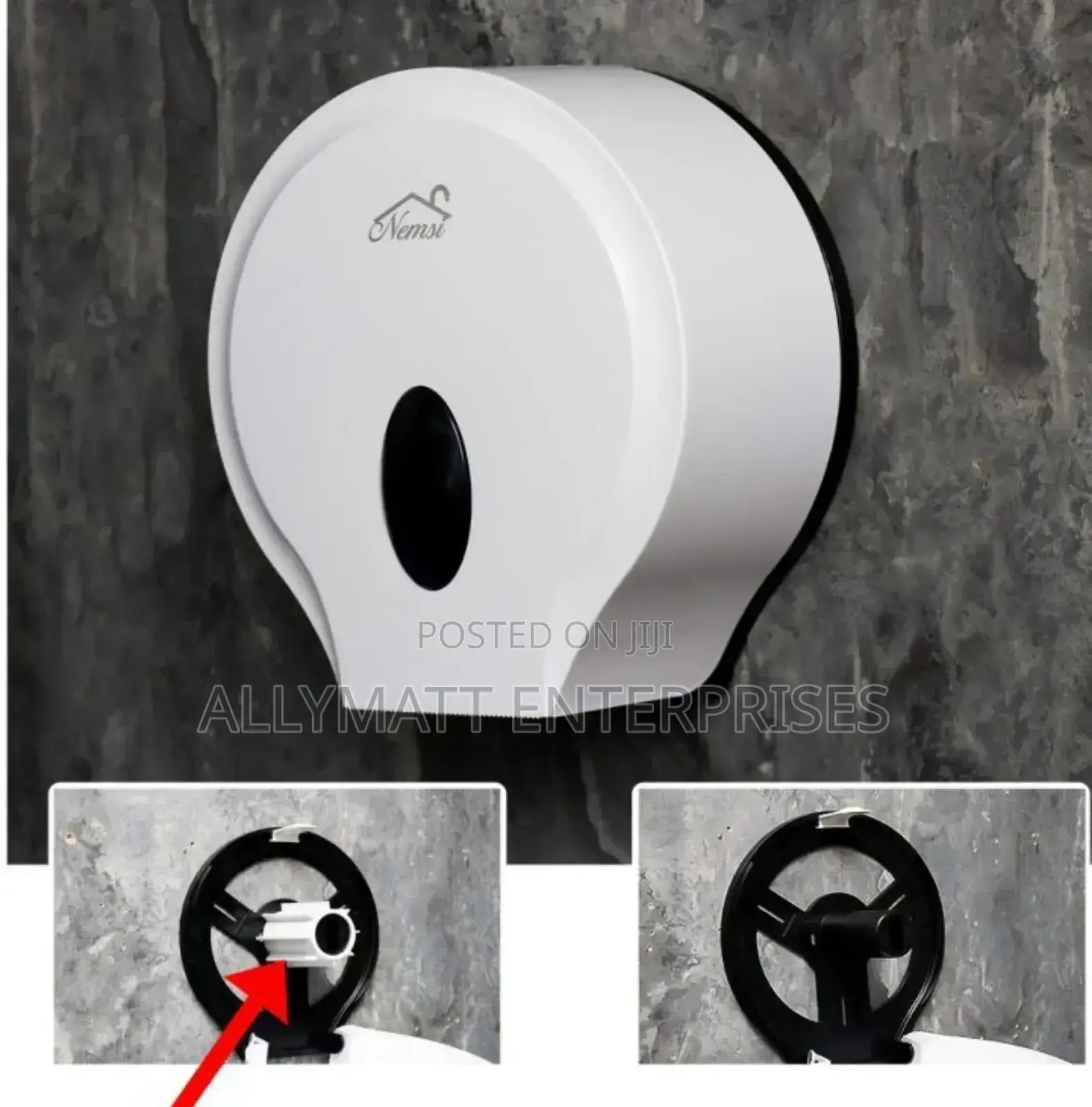 White Tissue Holder
