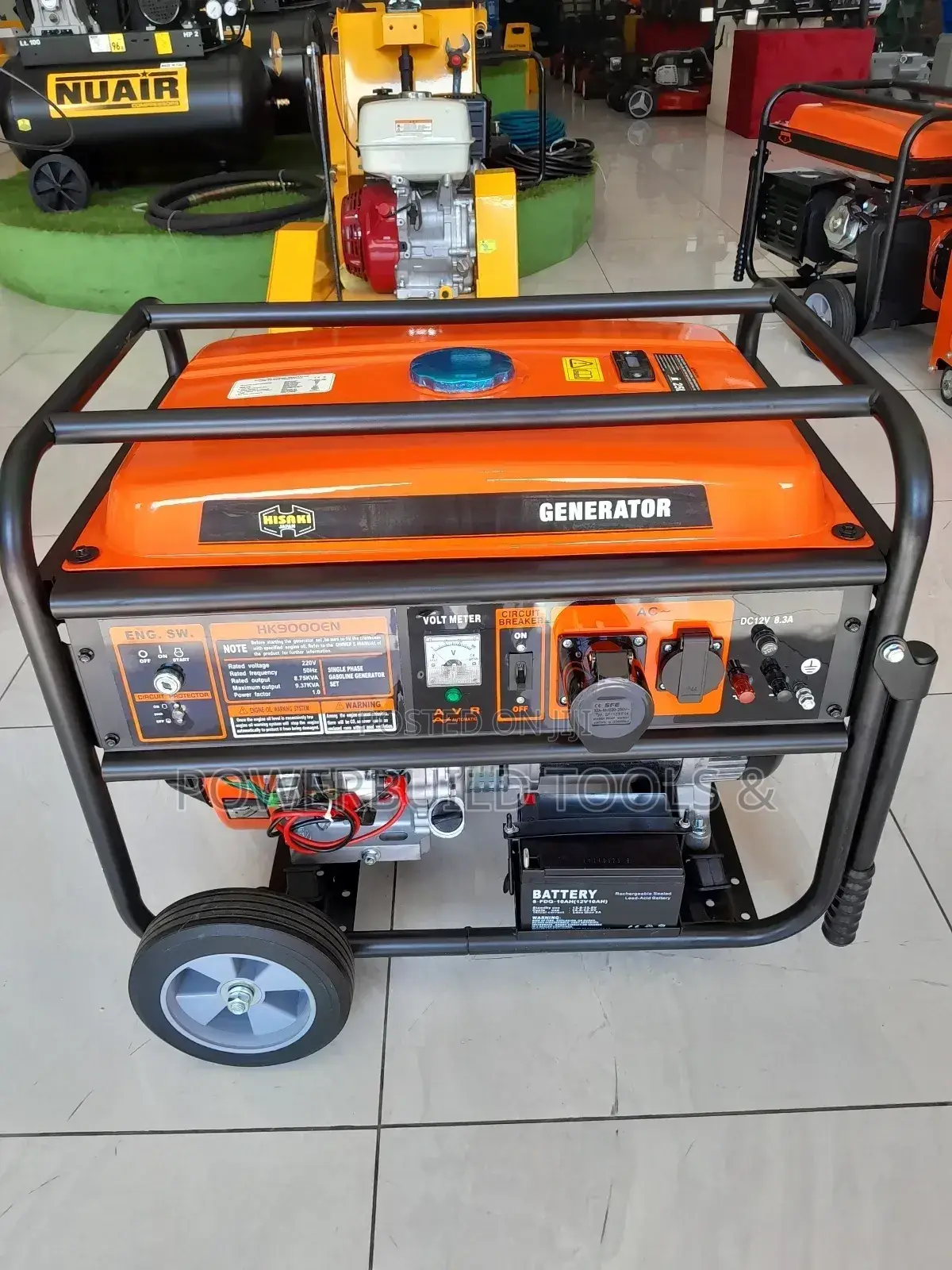 9kva Hisaki Single Phase Generator Petrol Powered