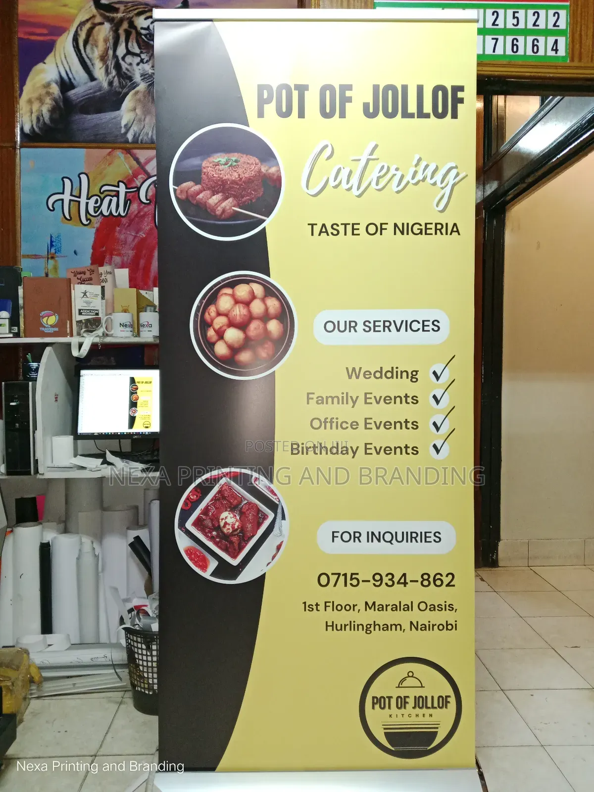 BANNER Foldable Roll Up With Carrying Bag