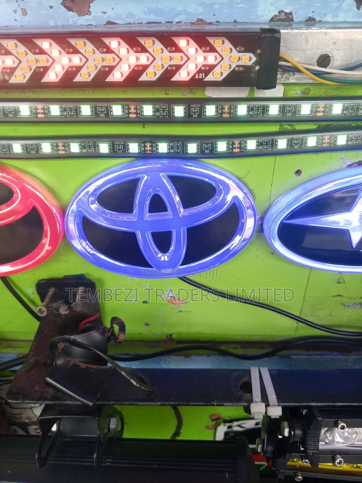 Toyota Logo With Light Blue And Red In Colours