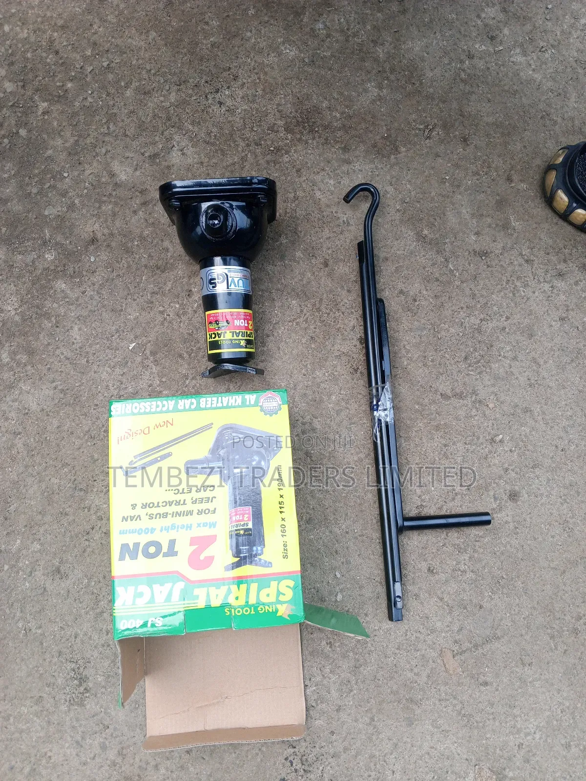 Original Spiral Jack 2 Ton Black Complete