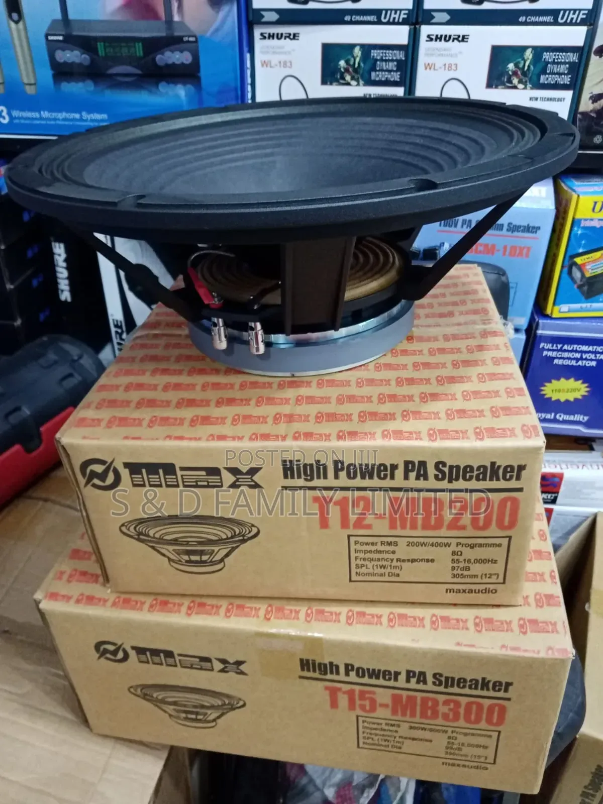 Omax T15-Mb300 15 Inch Naked Speaker