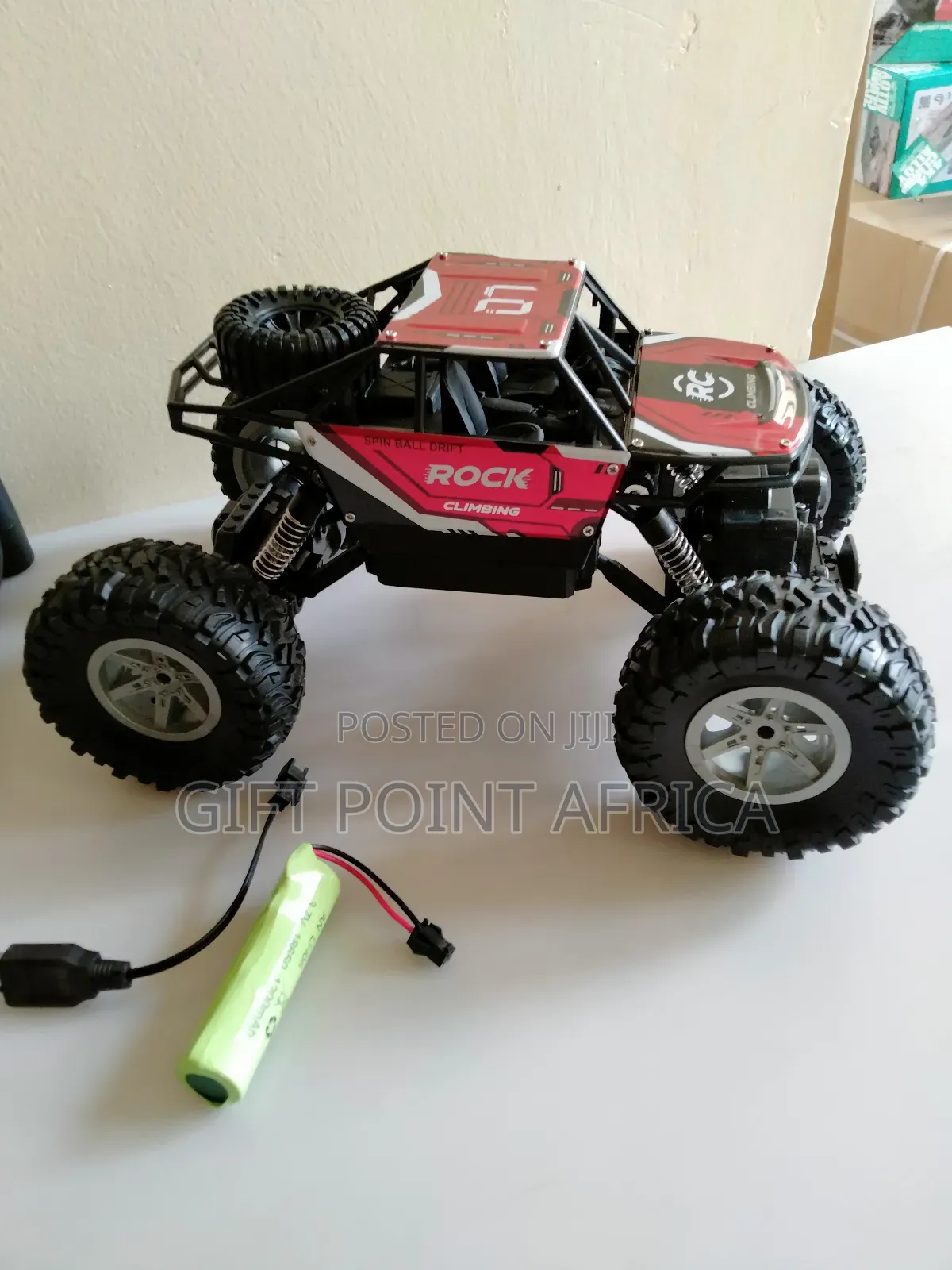 Red Big Foot Rechargeable Monster Truck for Kids