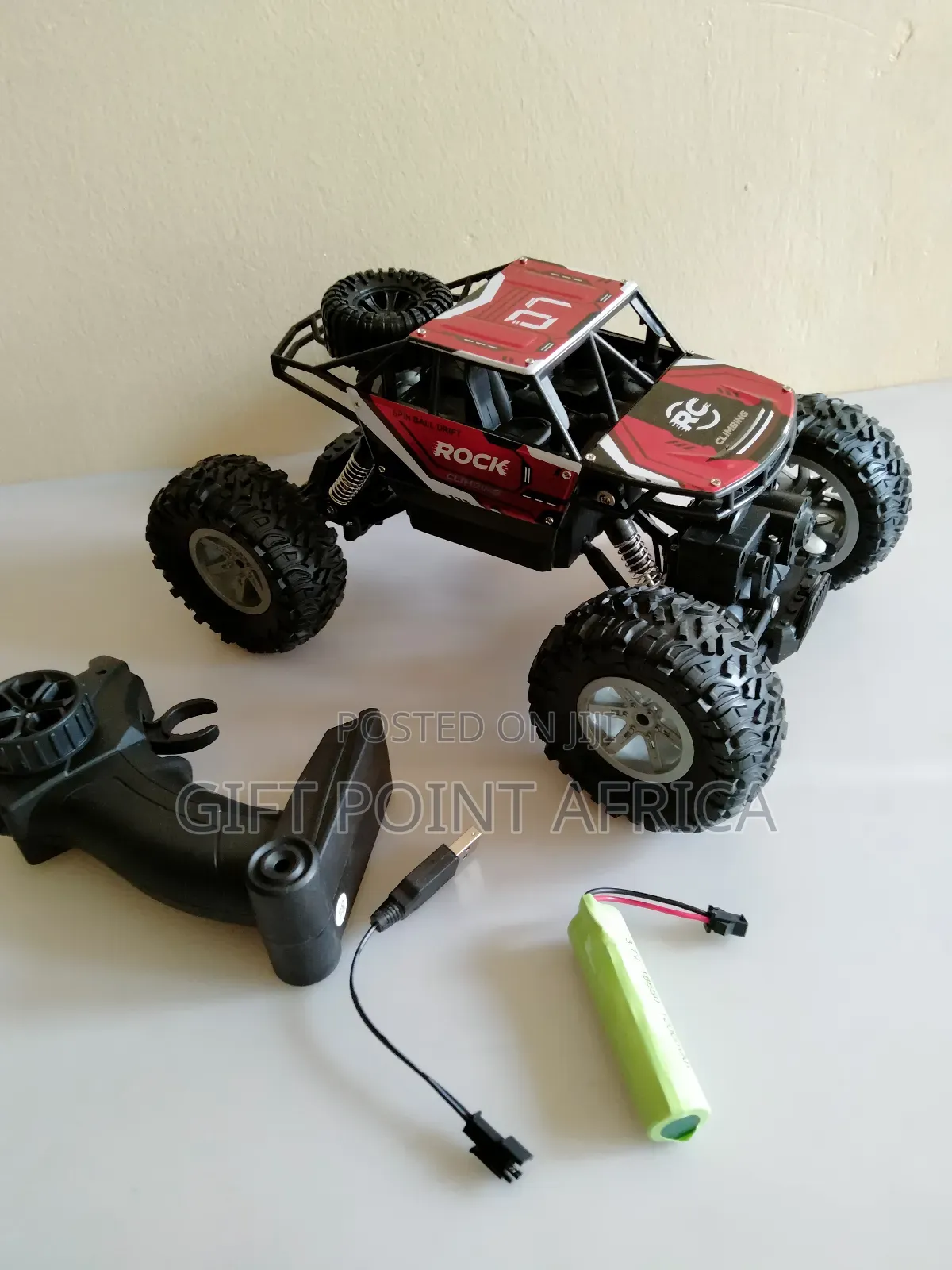 Red Big Foot Rechargeable Monster Truck for Kids