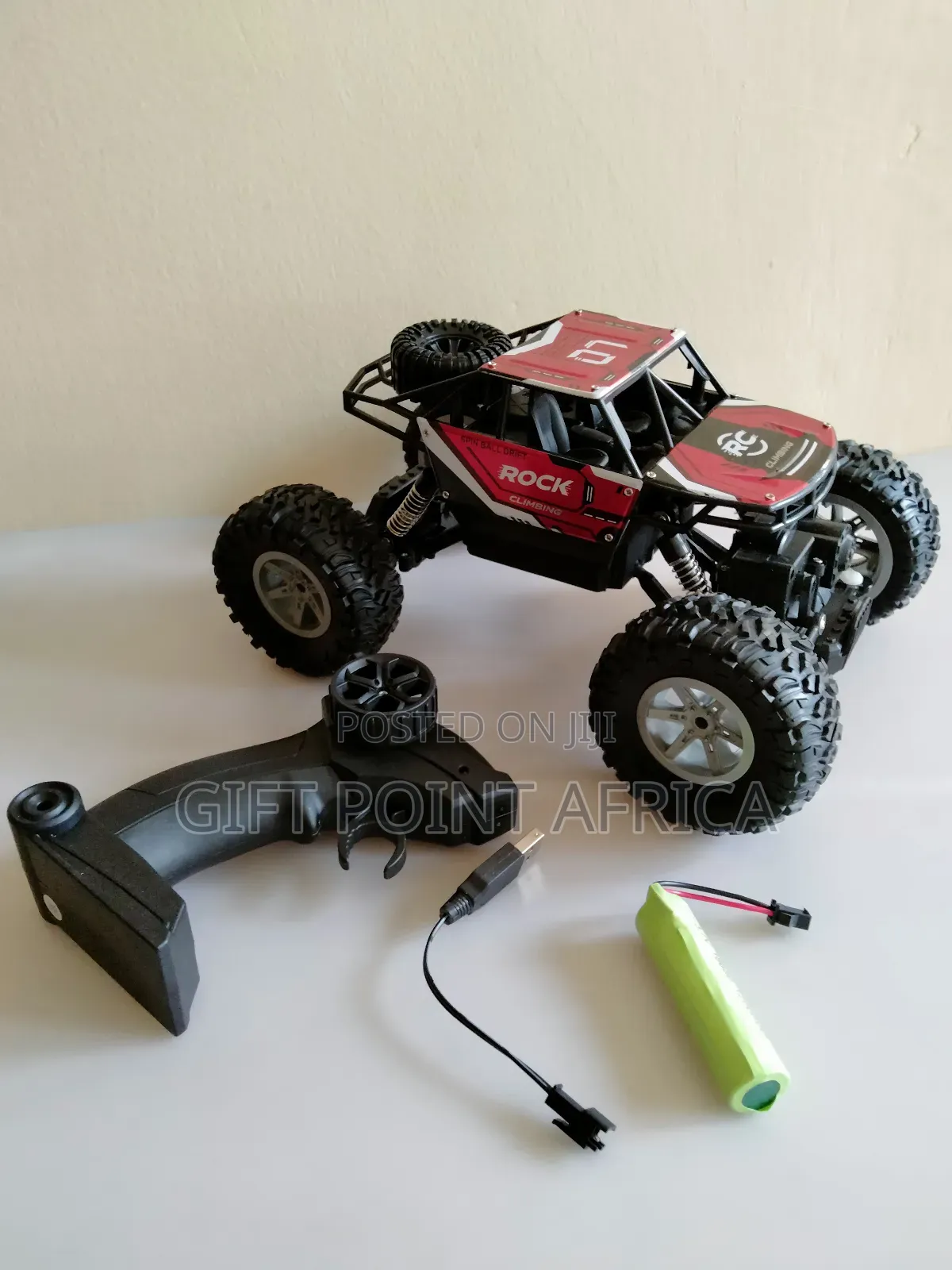 Red Big Foot Rechargeable Monster Truck for Kids