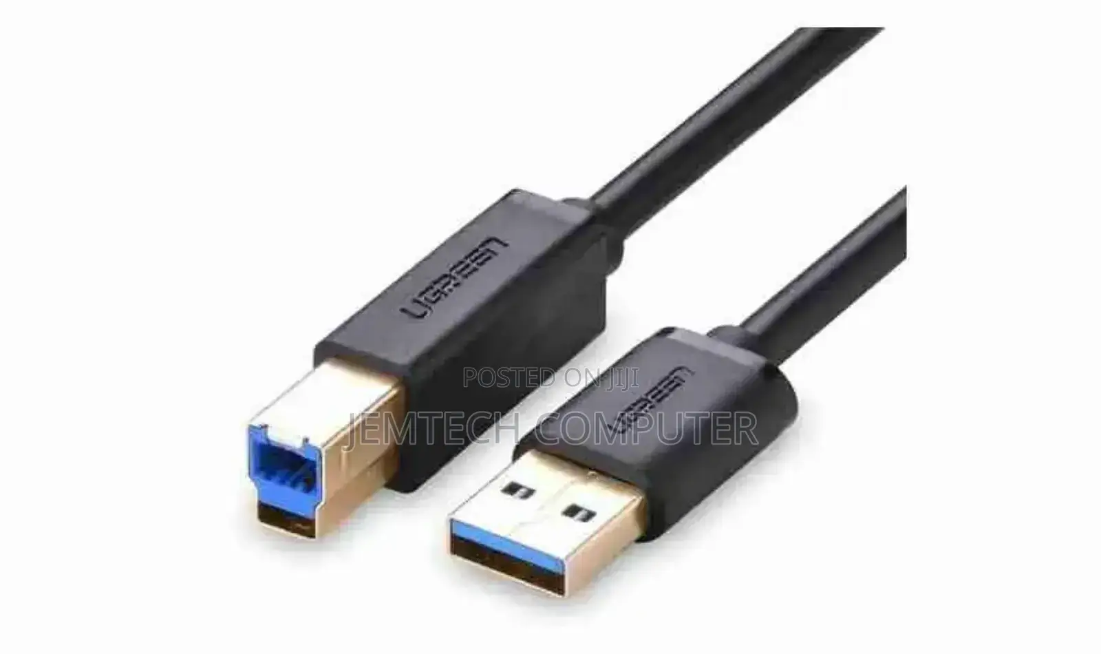 UGREEN USB 3.0 AM to BM Print Cable 2m Black