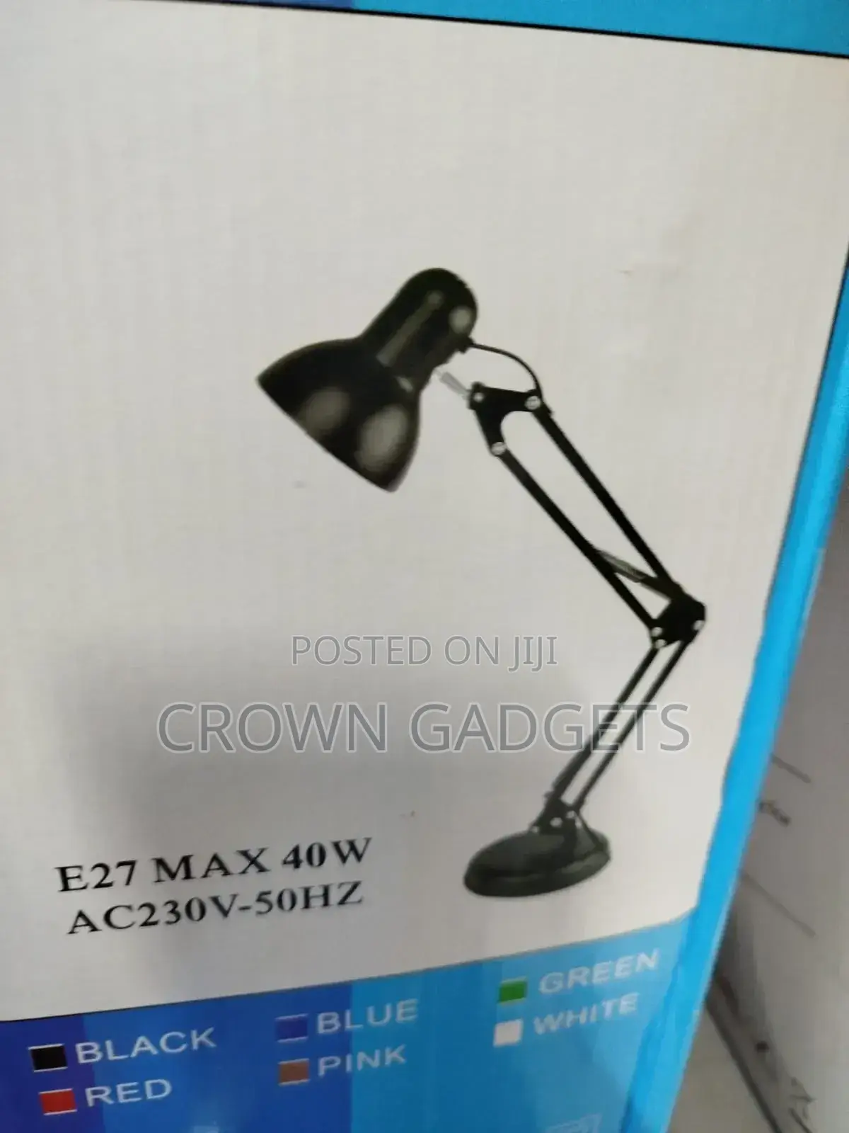 Desktop Study Lamp With Adjustable Arm