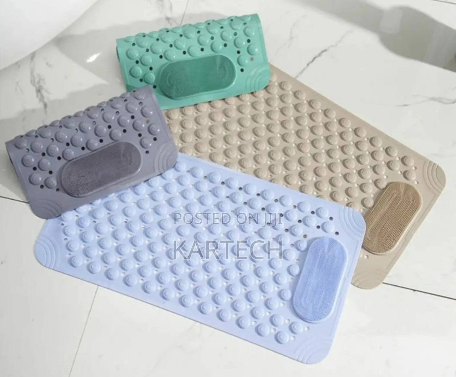 Bathroom Anti Slip Mat With Lazy Scrubber