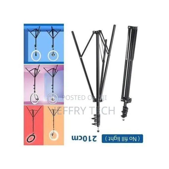 Universal Tripod Stand for Video Lights, Cameras and Phones,